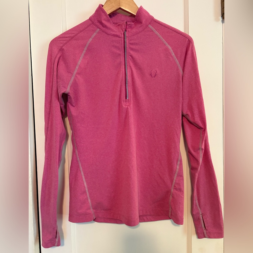 Straight Down Pink Long Sleeve Pullover